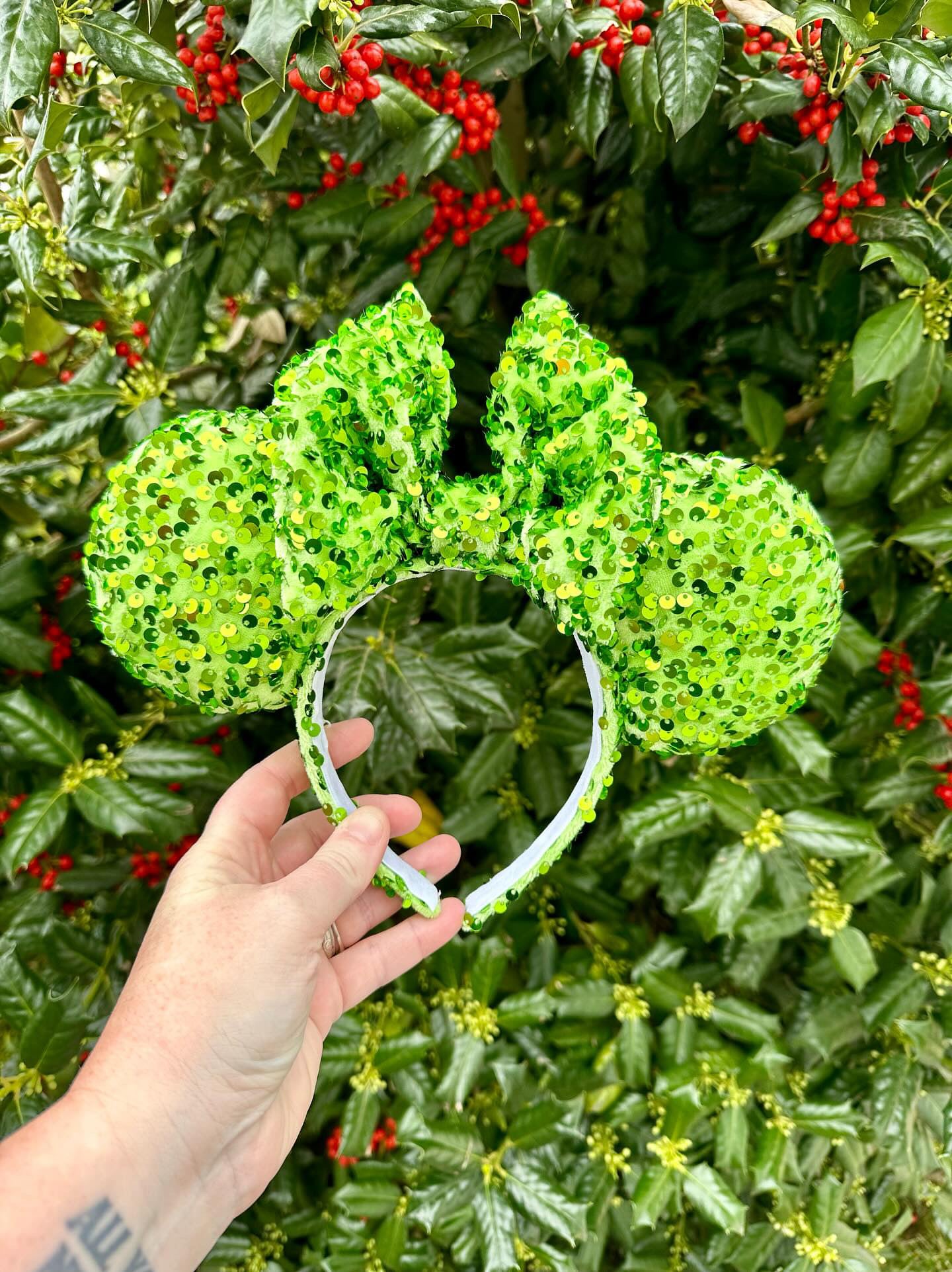 Green Confetti Ears - Dreaming of Magic Designs