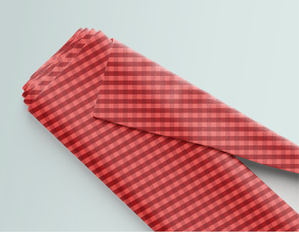 Cranberry Gingham Fabric - PREORDER