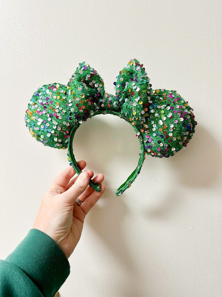Christmas Lights Confetti Ears - Dreaming of Magic Designs