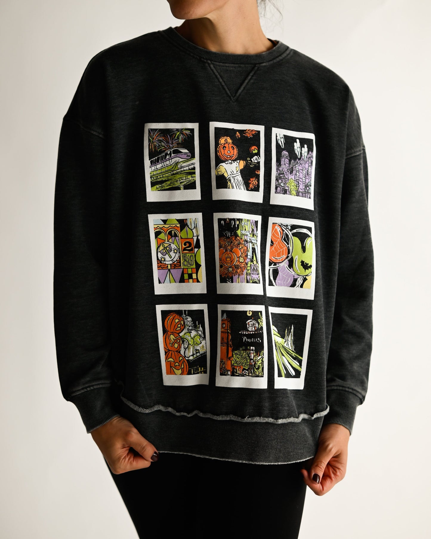Not So Scary Polaroid Hi-Low Crewneck