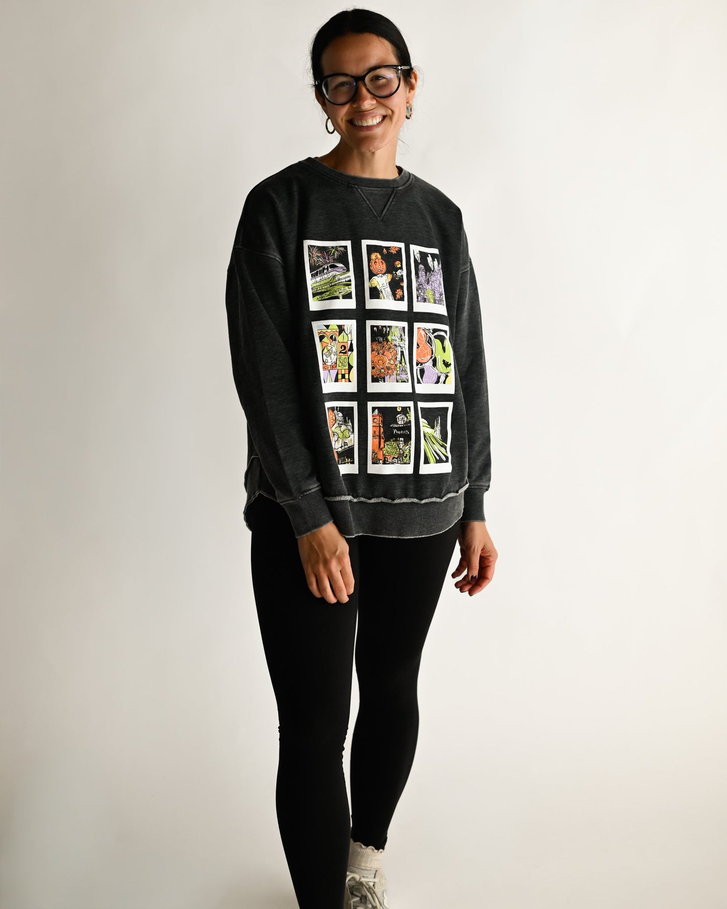 Not So Scary Polaroid Hi-Low Crewneck