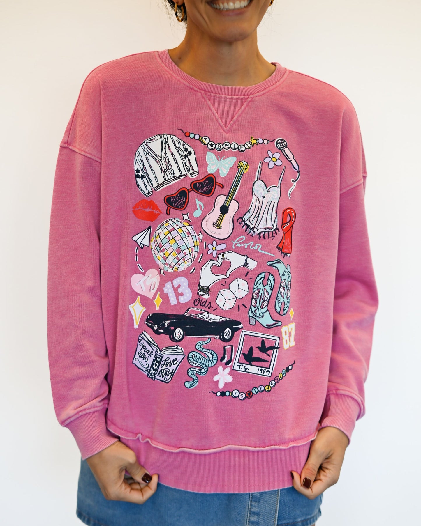 T.S. Sketch Hi-Low Crewneck