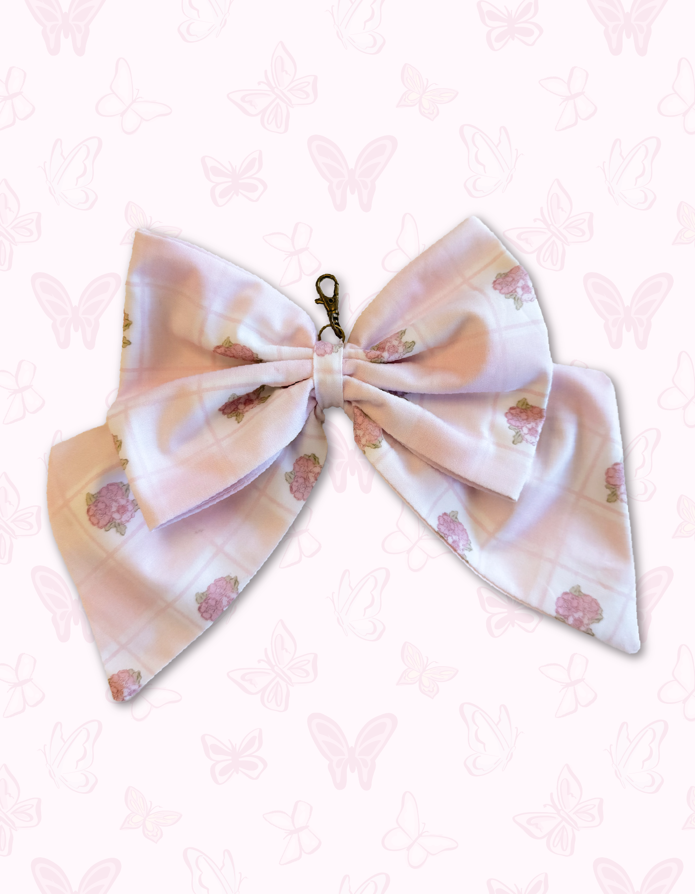 Dolly Parton Large Bow - Rosette Gingham - PREORDER