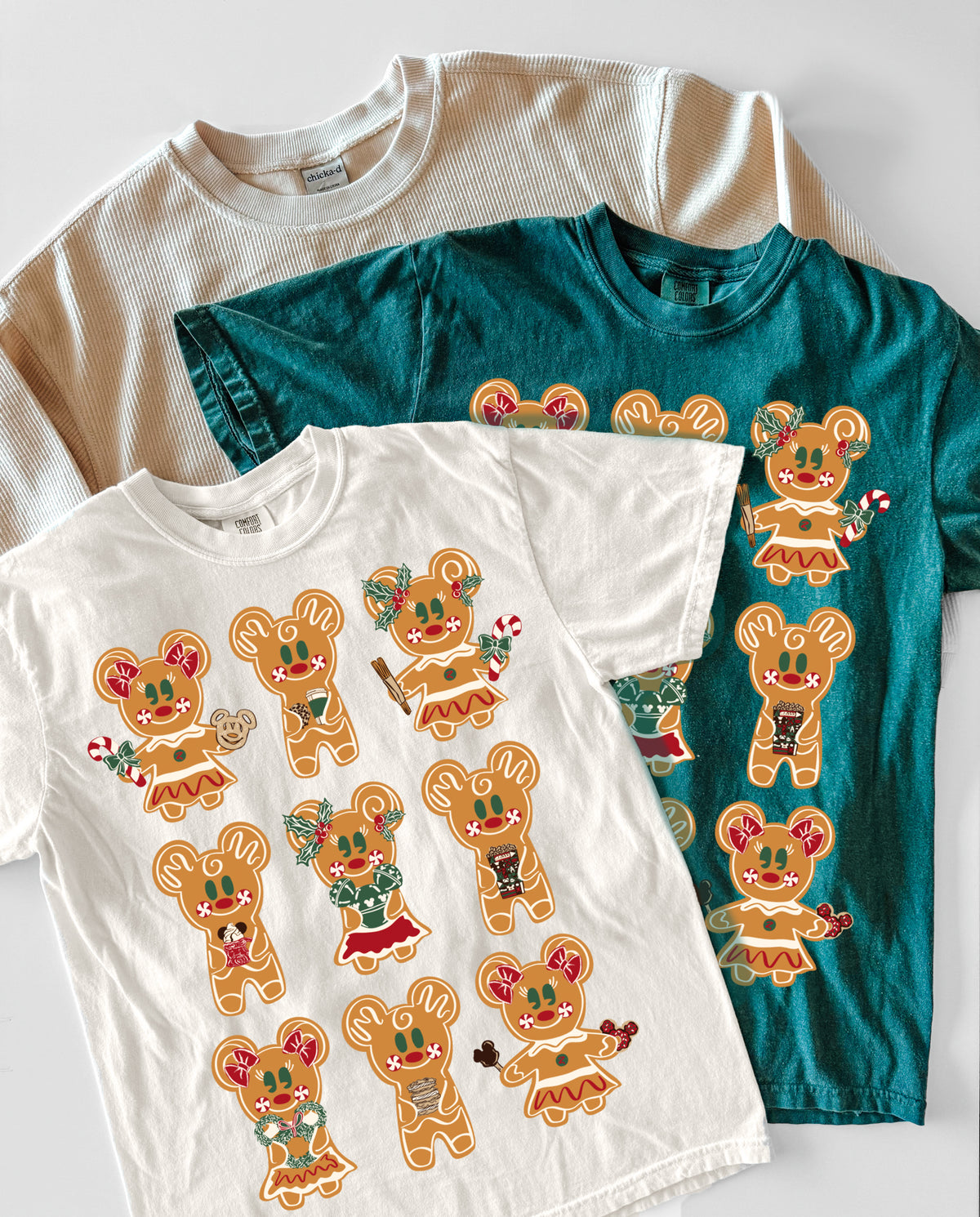 Gingerbread Snacks Tee - Blue Spruce - PREORDER