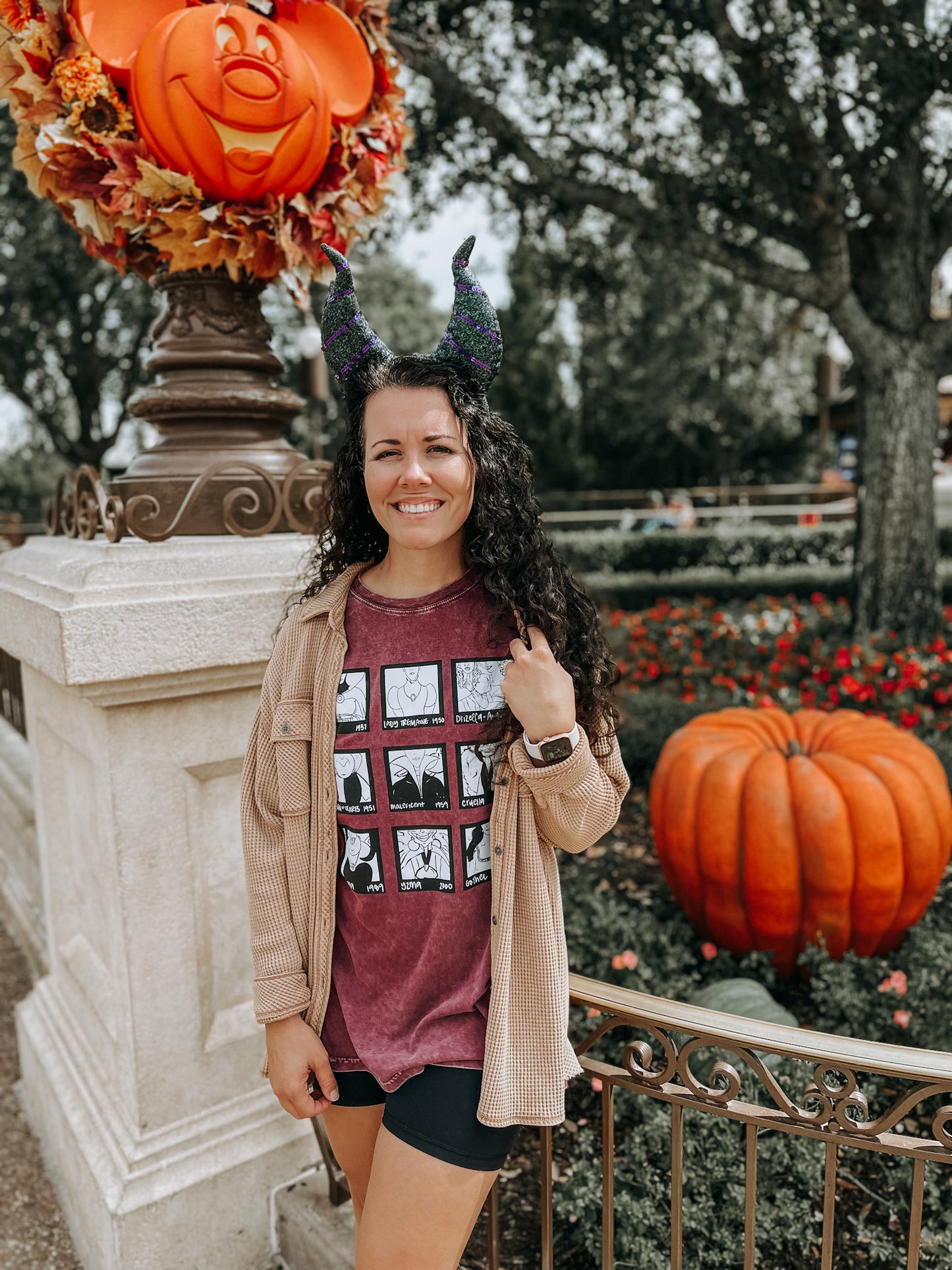 Villains Polaroid Oversized Tee - Merlot - PREORDER