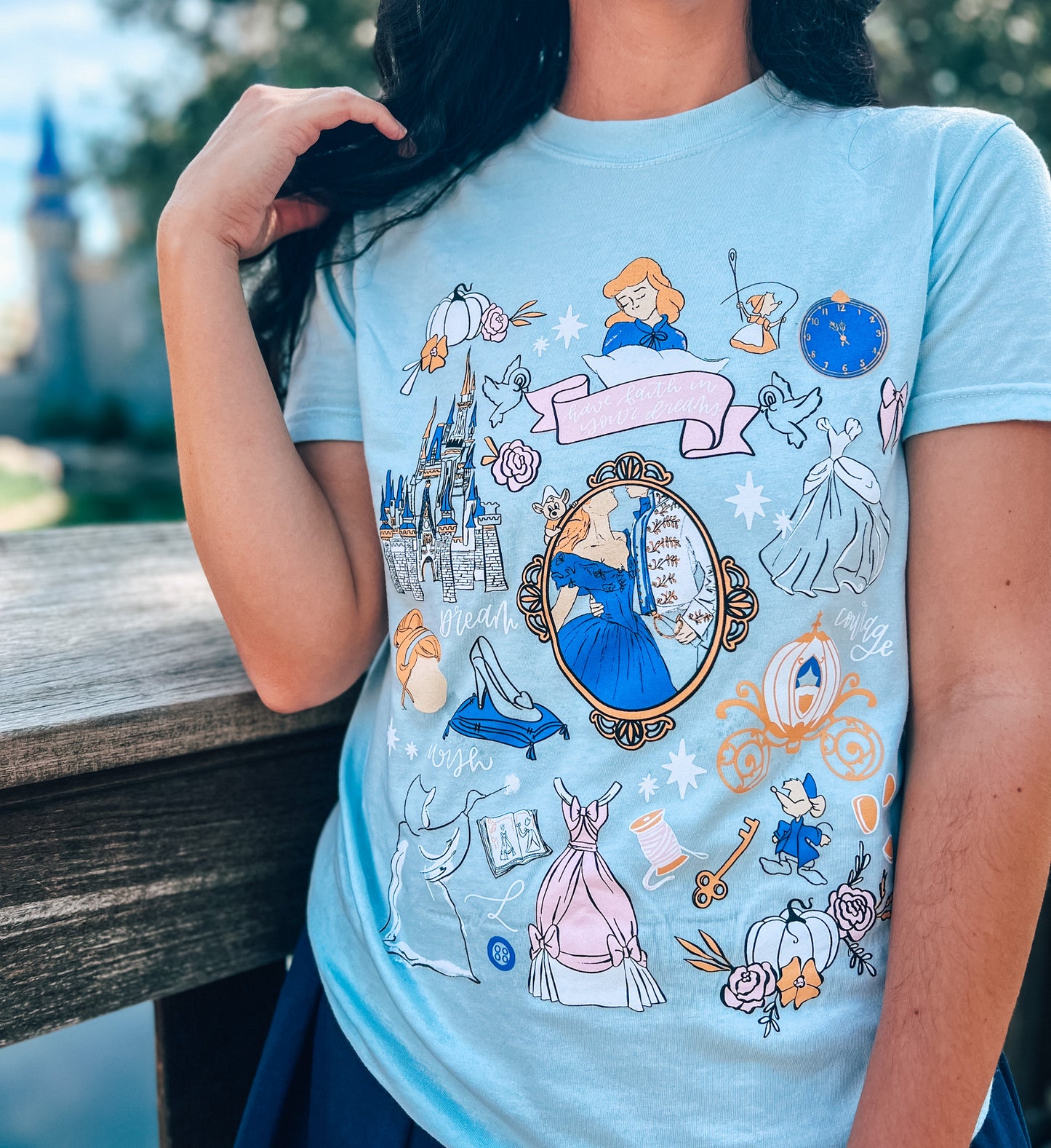 Cinderella Sketch Tee - S-3XL