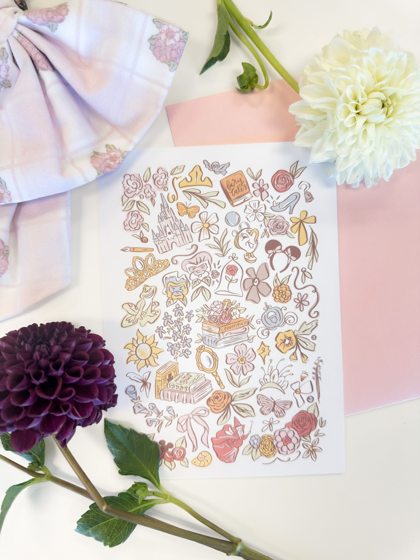 Fairytale Floral Art Print - 5x7