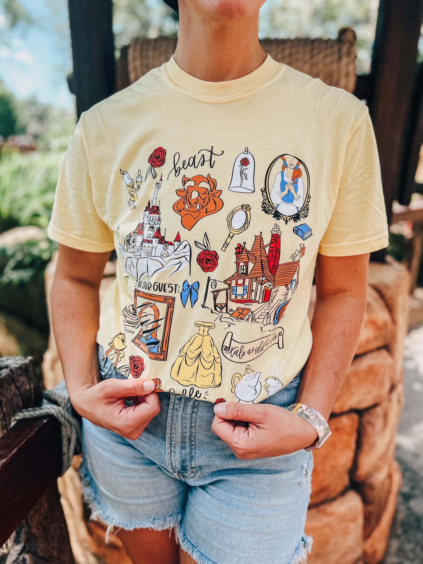 Beauty Sketch Tee - Butter + Ivory