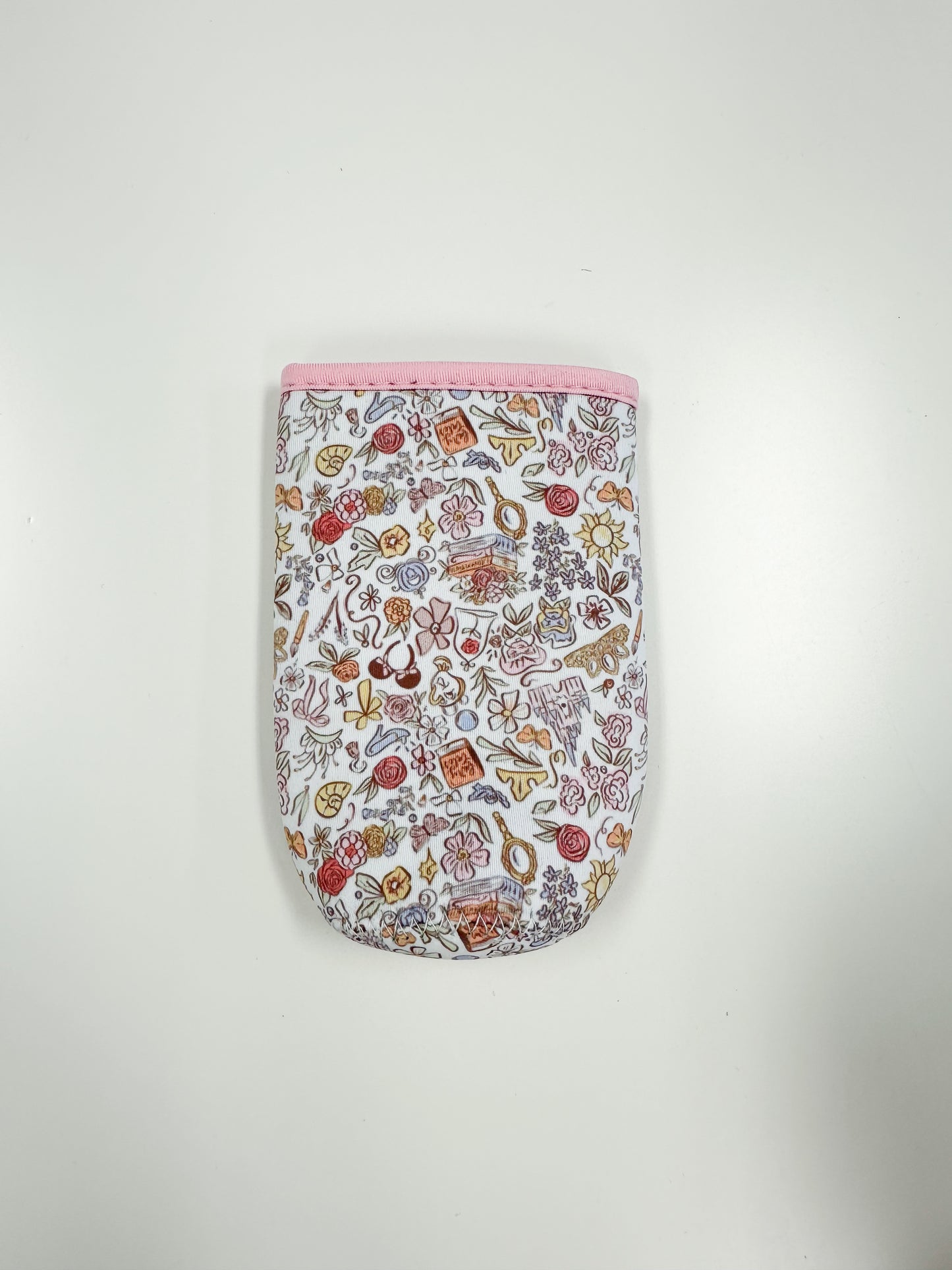 OOPSIE Fairytale Floral Skinny Can Cup Sleeve