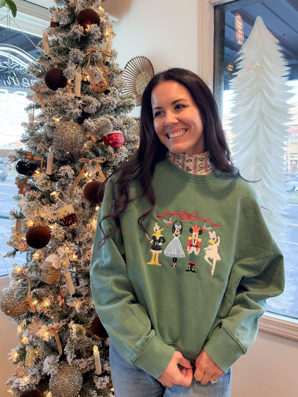 Nutcracker Line Up Embroidered Crewneck - PREORDER