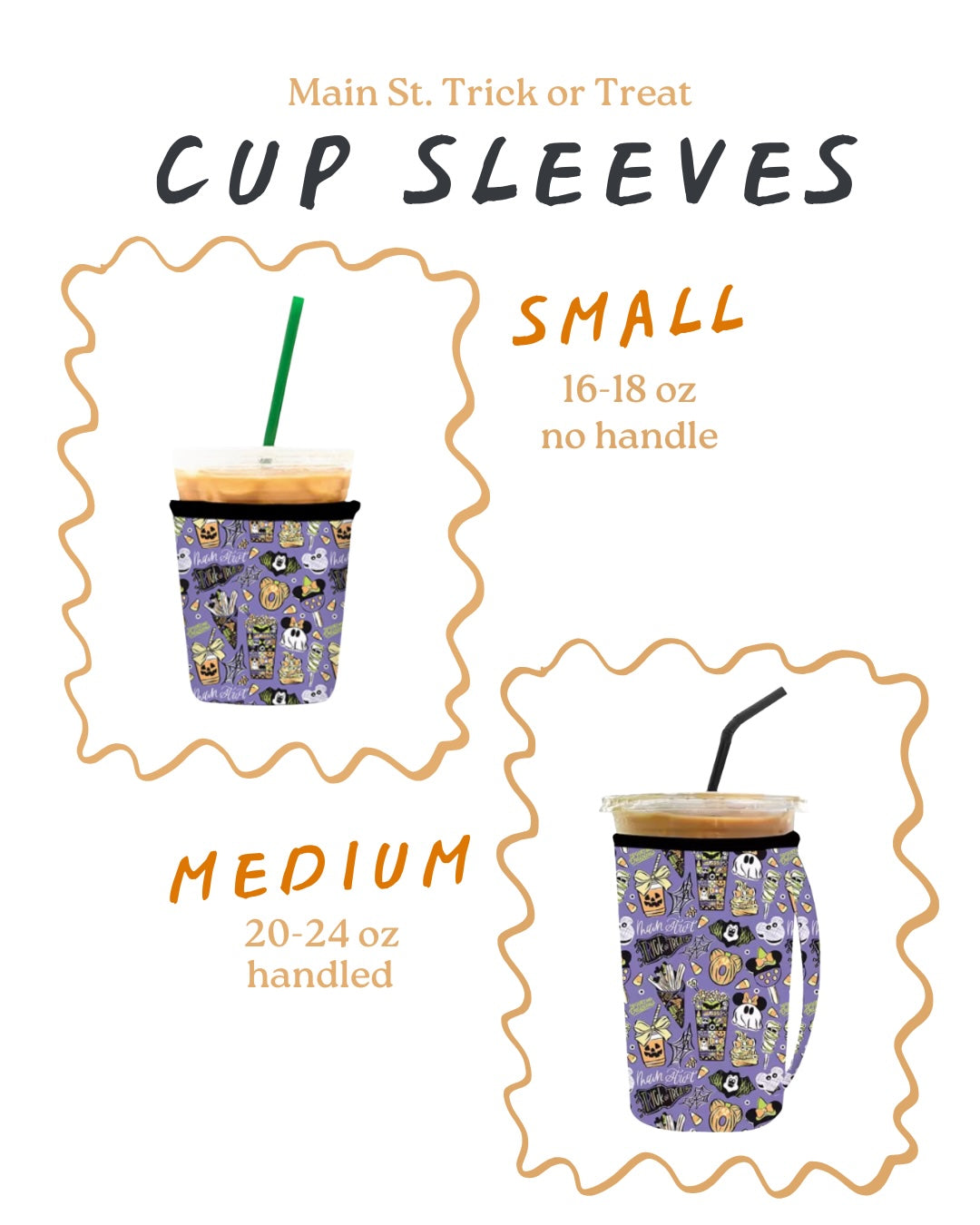 Main St. Trick or Treat Cup Sleeve