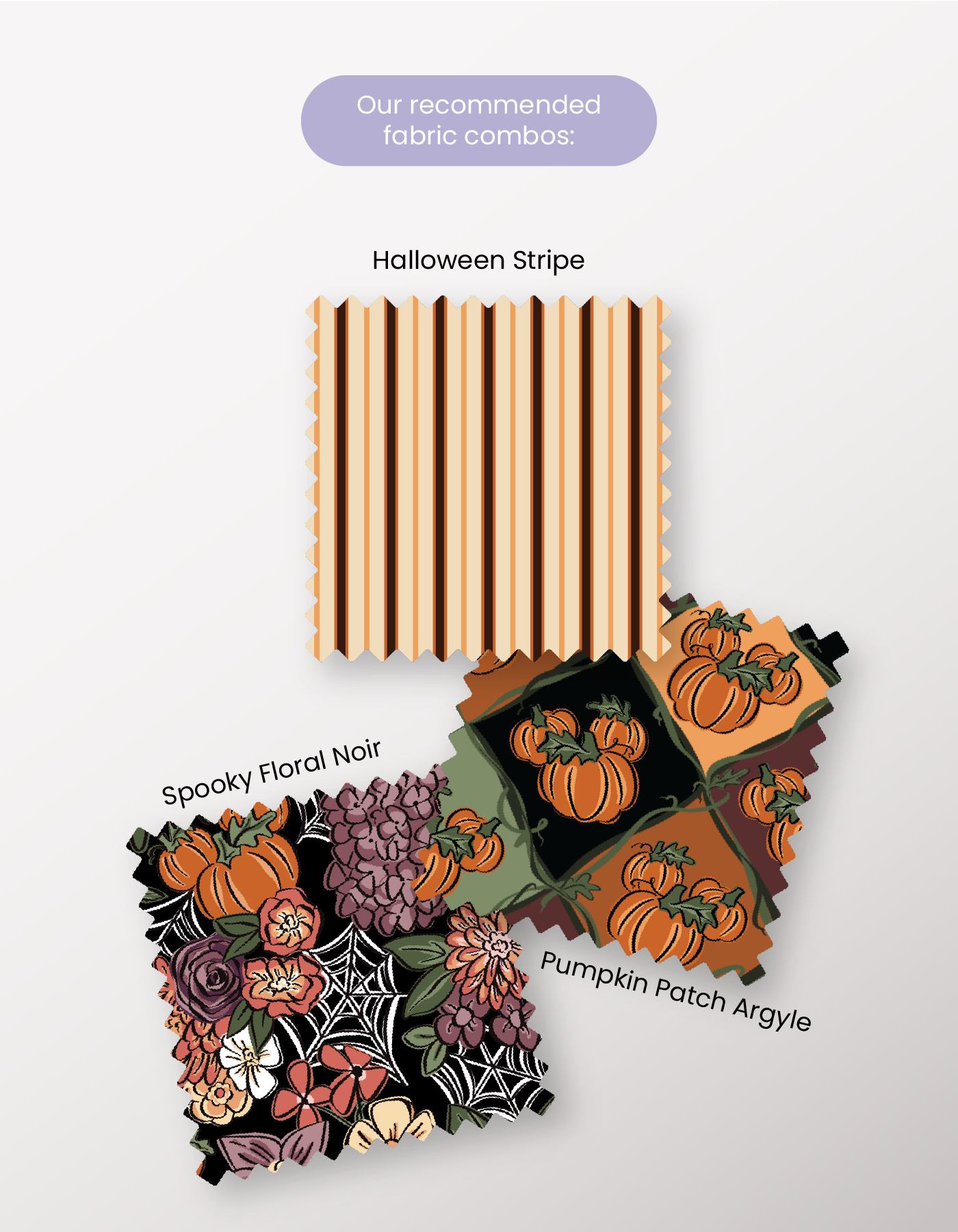 Halloween Stripe Fabric - PREORDER