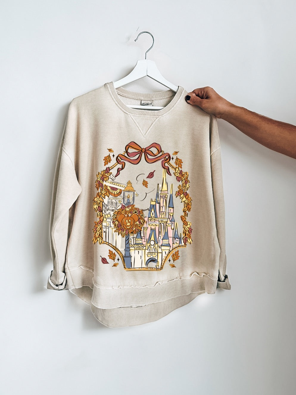 Fall Park Snap Hi-Low Crewneck