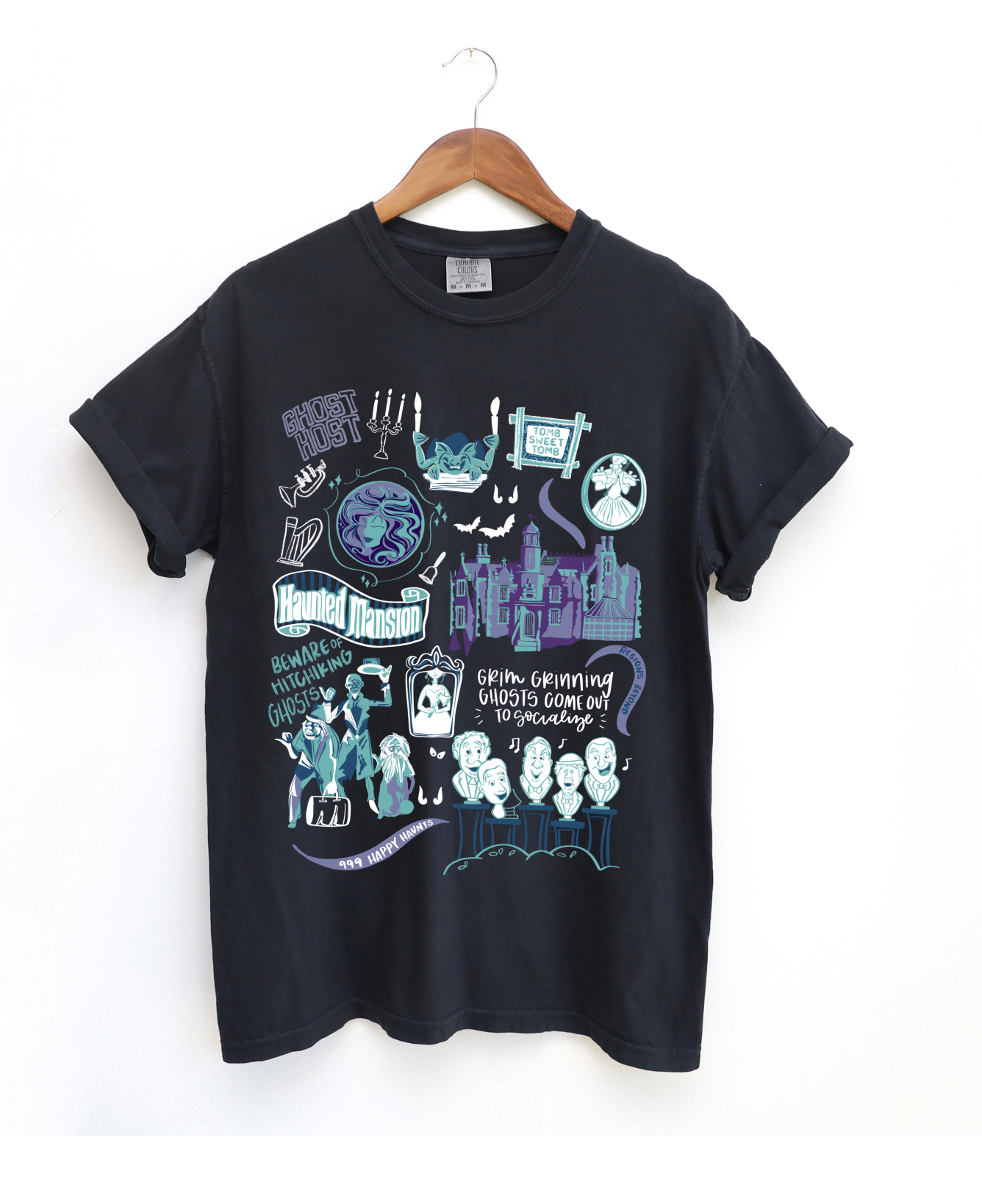 Happy Haunts Sketch Tee - M-3XL