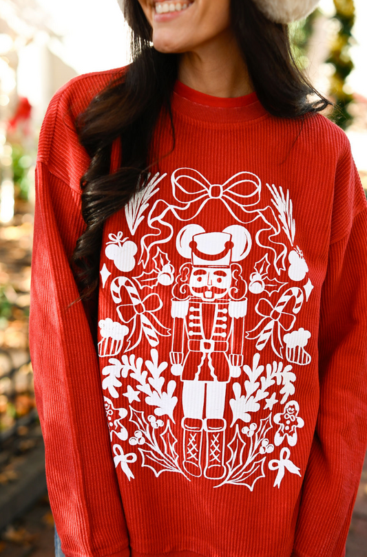 Nutcracker Corded Crewneck - L