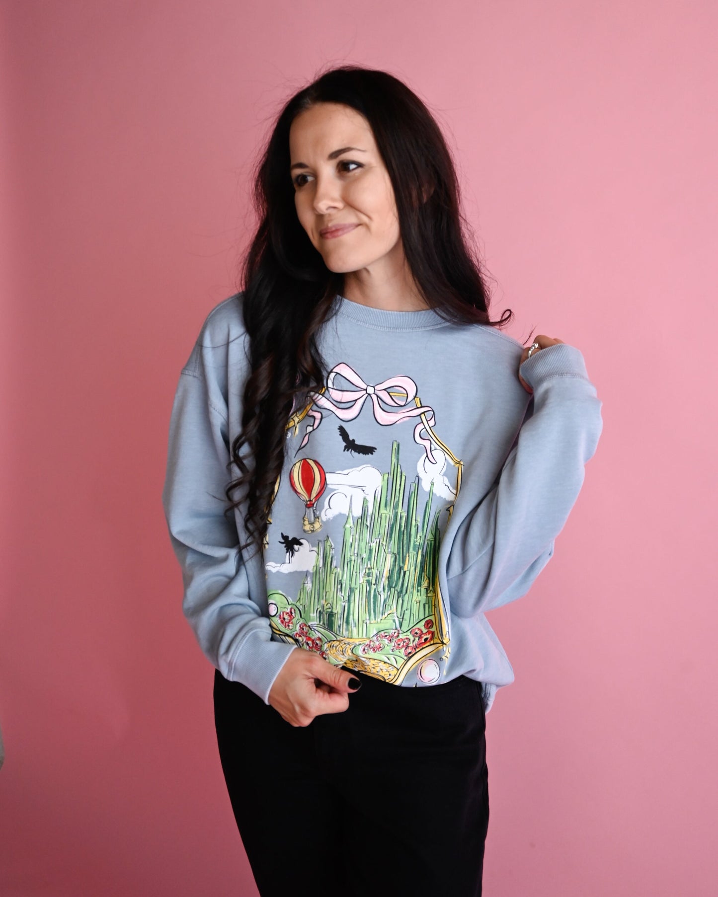 City Emerald Park Snap Crewneck Sweatshirt - S, M