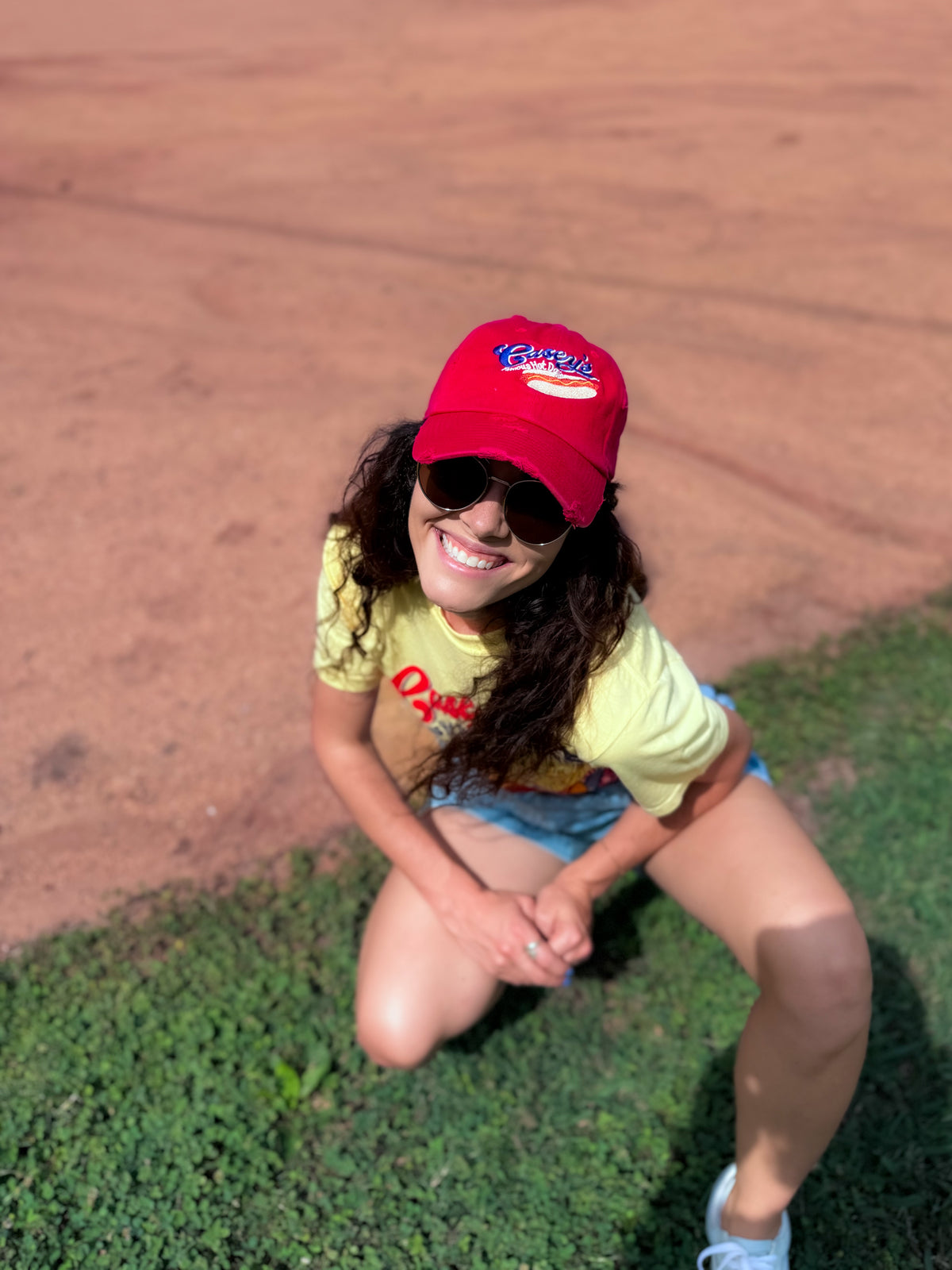 Famous Hot Dogs Hat with Bow - Red