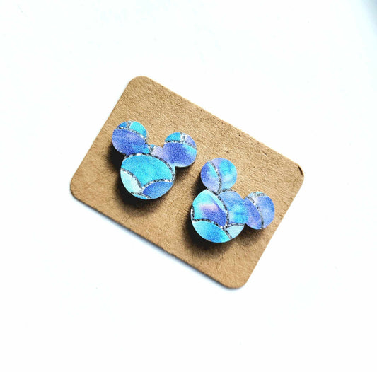 Mermaid Scale Stud Earrings x Timber and Textiles
