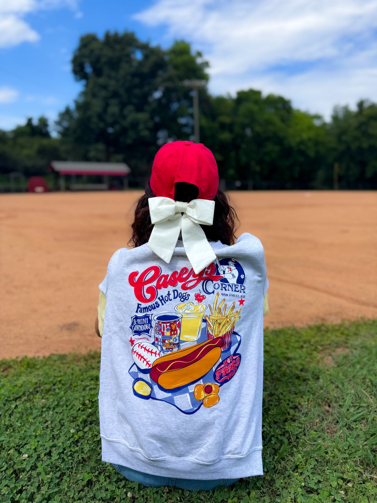 Homerun Hotdog Sweatshirt - Ash Gray