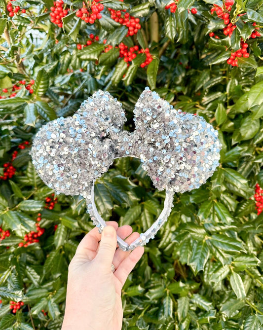 Silver Confetti Ears - Dreaming of Magic Designs