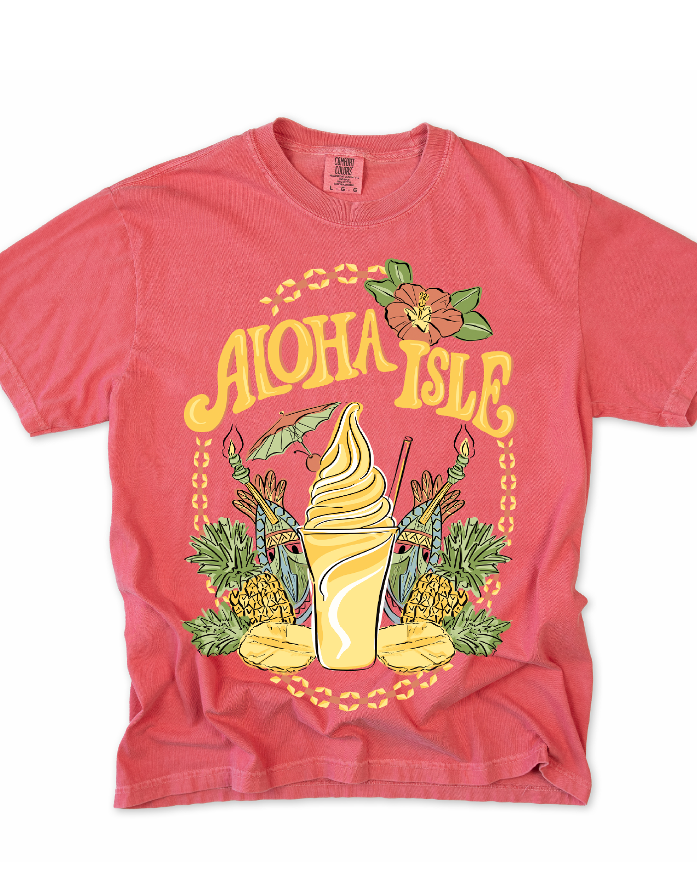 Pineapple Paradise Tee - Watermelon - PREORDER