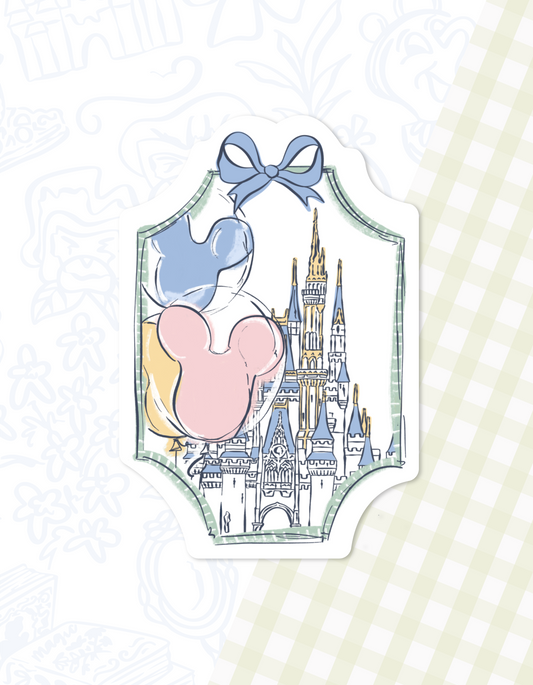 Bows and Borders Sticker