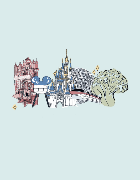 Four Parks Skyline Sticker - PREORDER