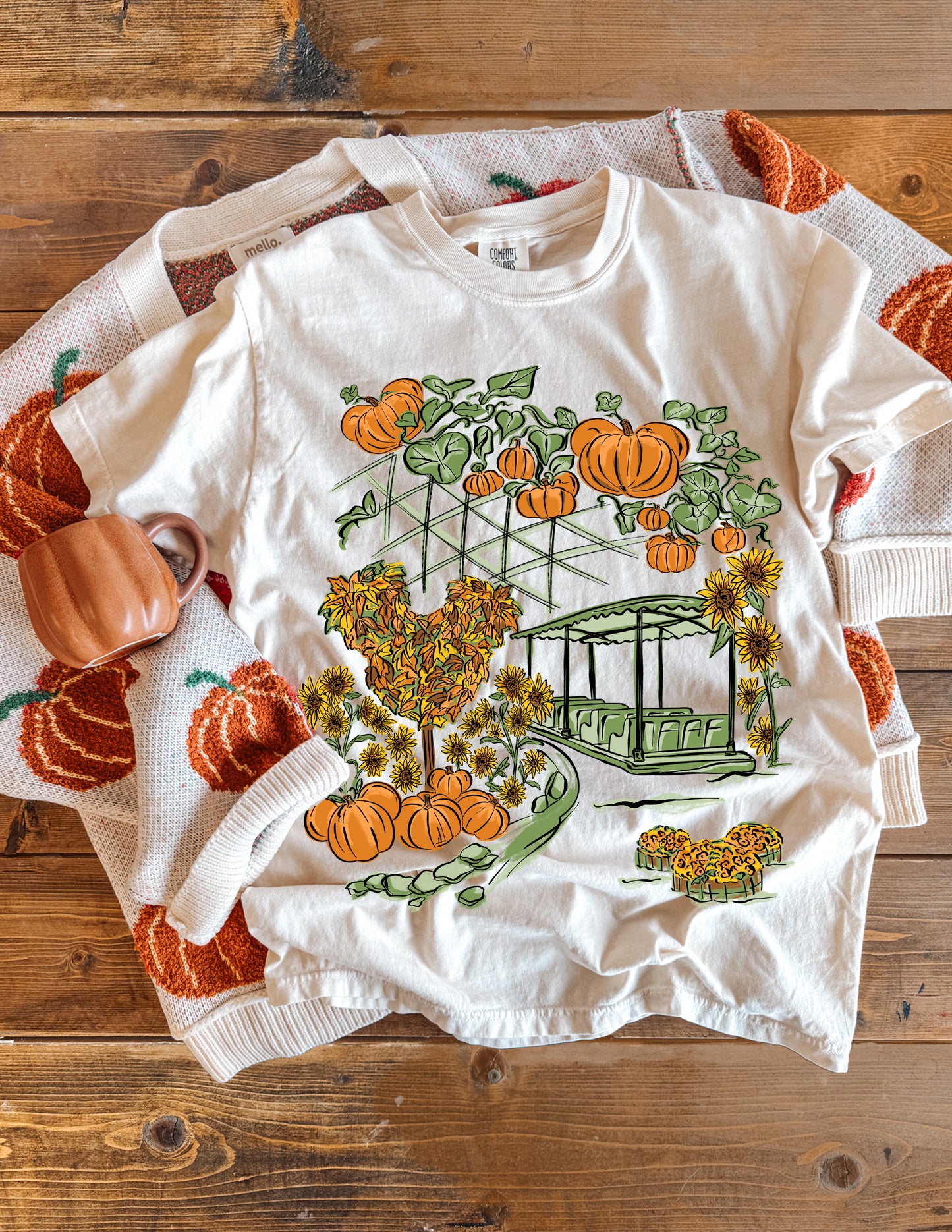 Autumn Greenhouse Tee - Ivory - PREORDER