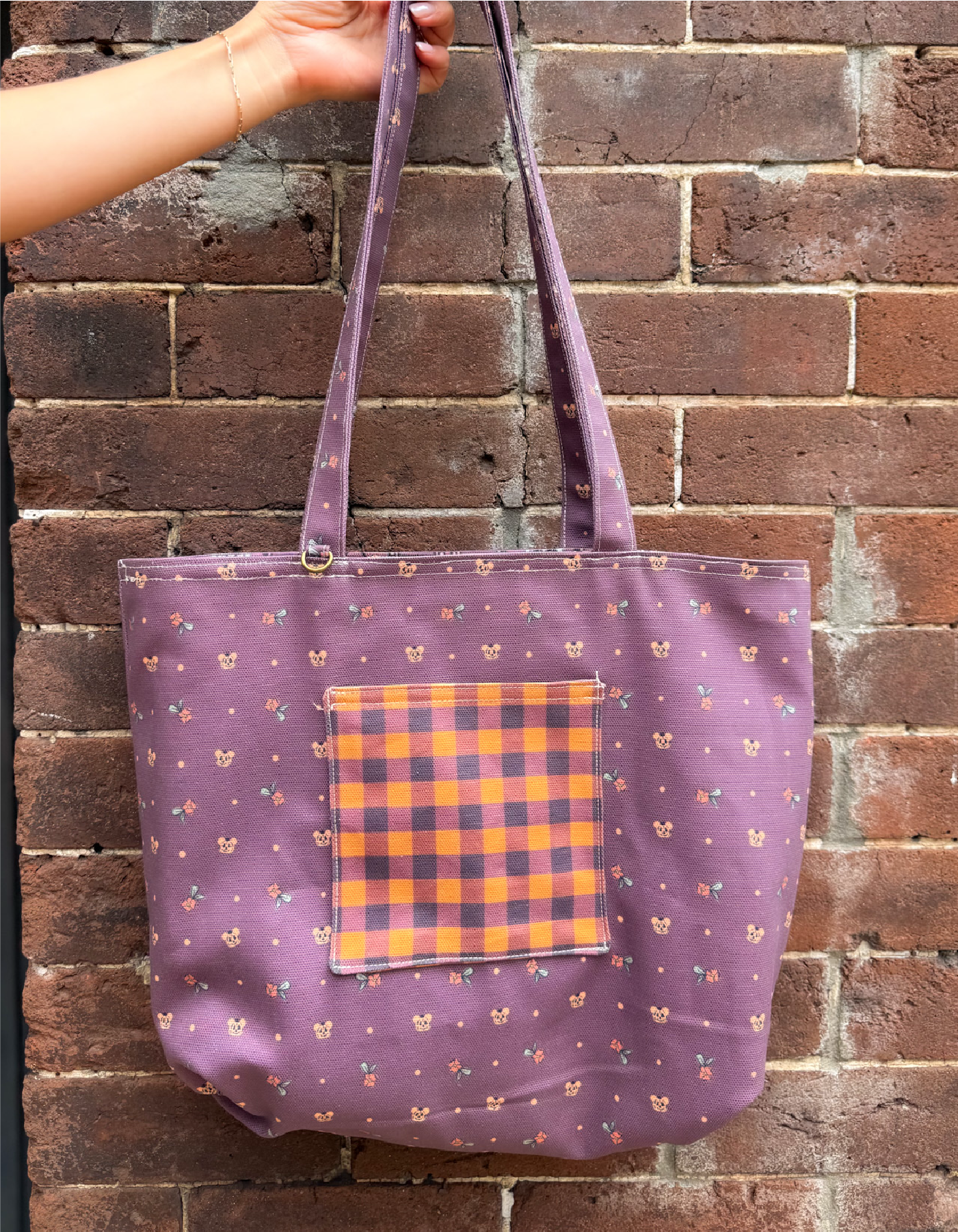 Fall Reversible Canvas Tote - Trick or Treat with Dot - PREORDER