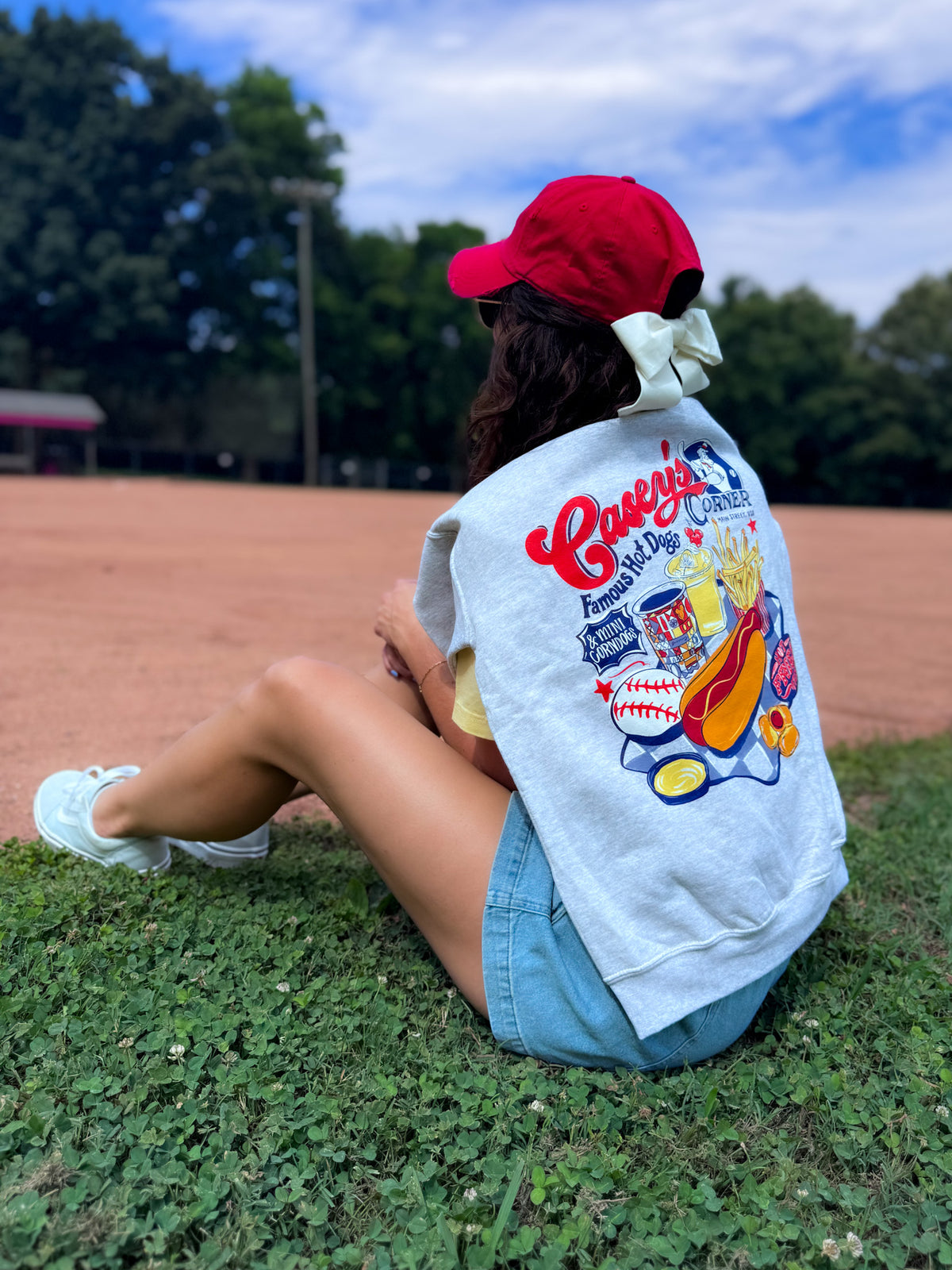 Homerun Hotdog Sweatshirt - Ash Gray