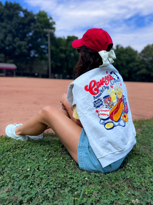 Homerun Hotdog Sweatshirt - Ash Gray