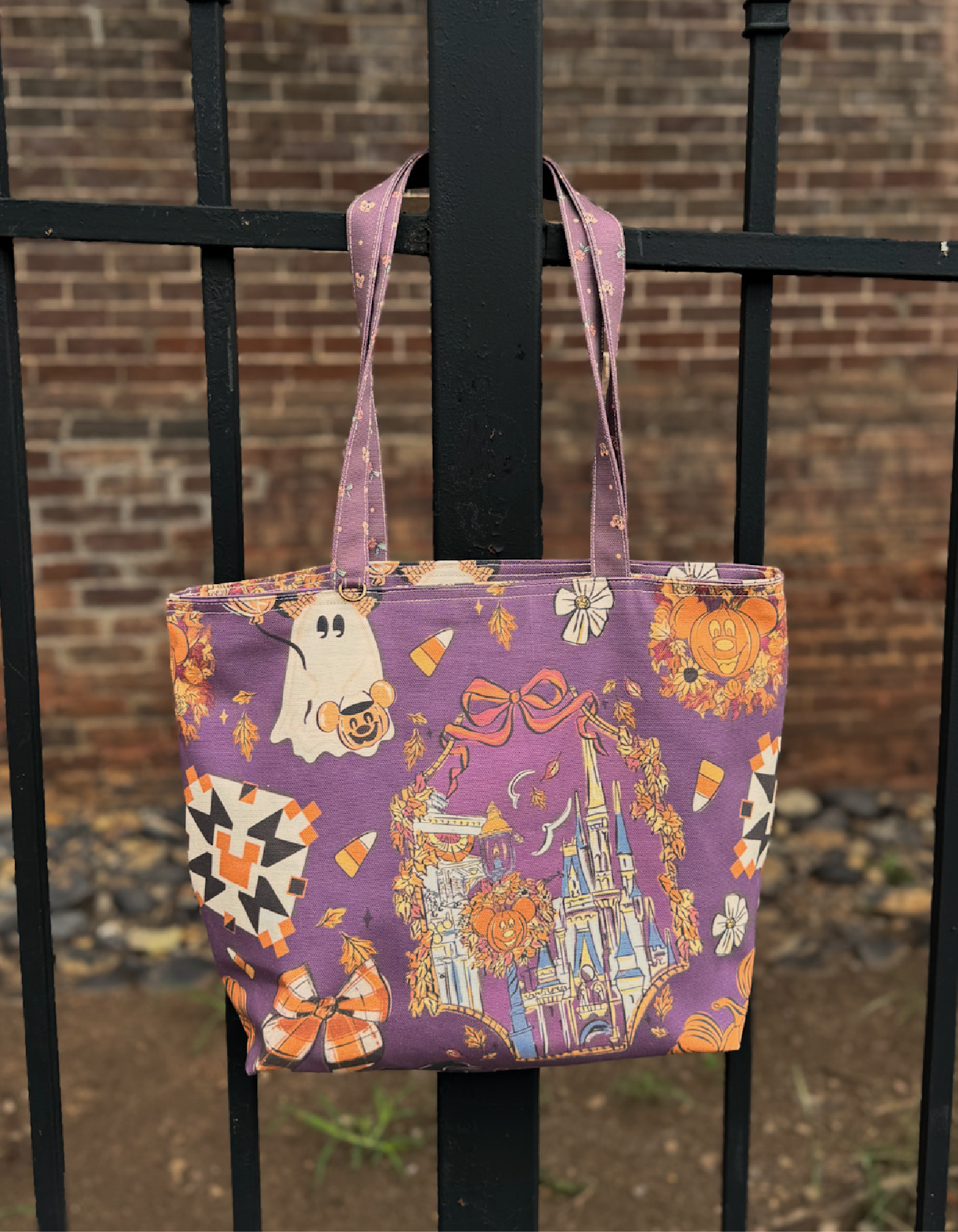 Fall Reversible Canvas Tote - Festival Berry - PREORDER