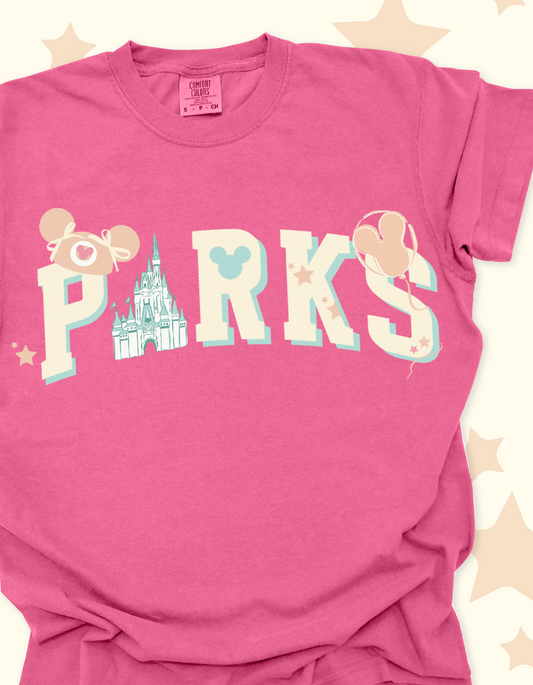 Iconic Parks CC Tee - Crunchberry - PREORDER