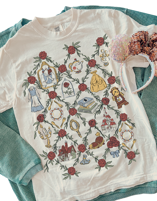 Storybook Garden Trellis CC Tee – Ivory – PREORDER