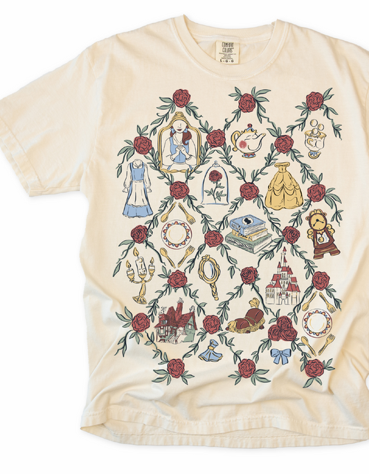 Storybook Garden Trellis CC Tee – Ivory – PREORDER
