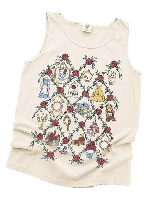 Storybook Garden Trellis CC Tank – Ivory – PREORDER