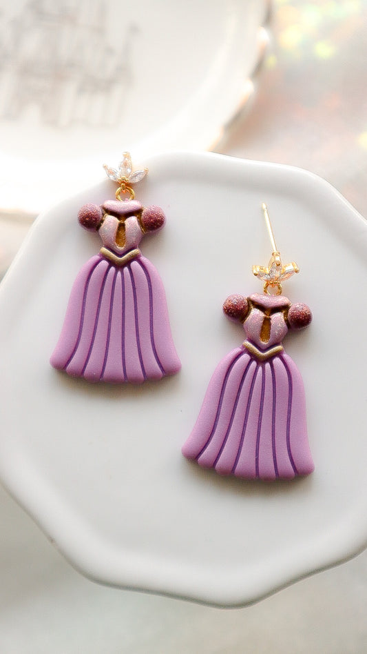 Punzie Dress Dangle Earrings - Opal & Rain