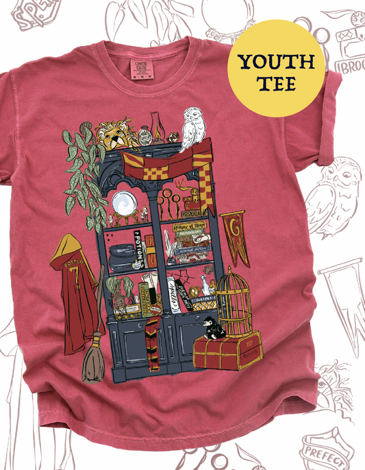 YOUTH Brave Common Room Bookcase - Crimson - PREORDER