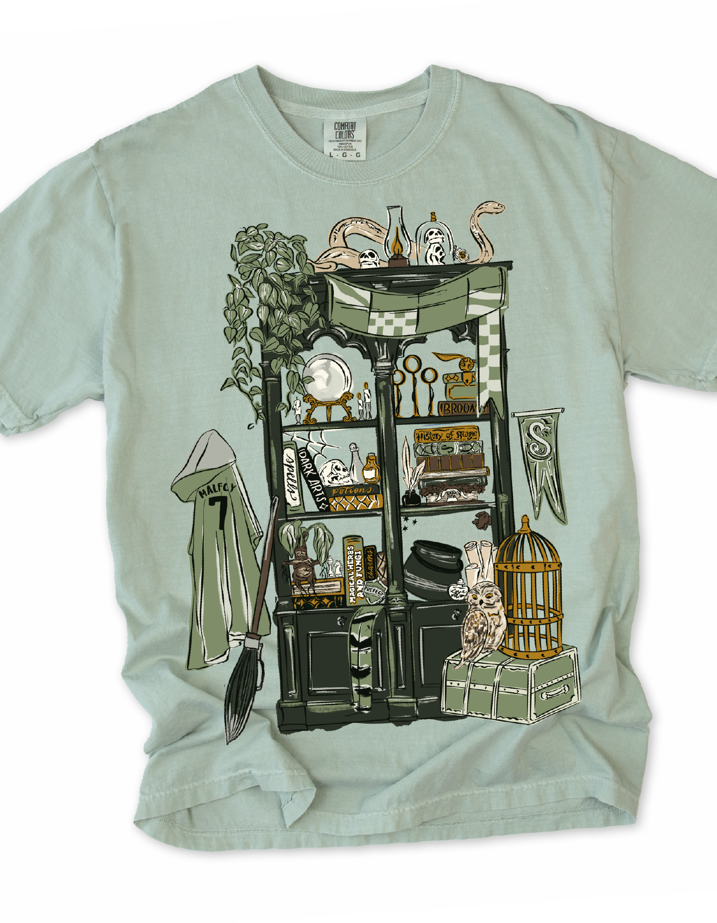 Cunning Common Room Bookcase Tee - Bay