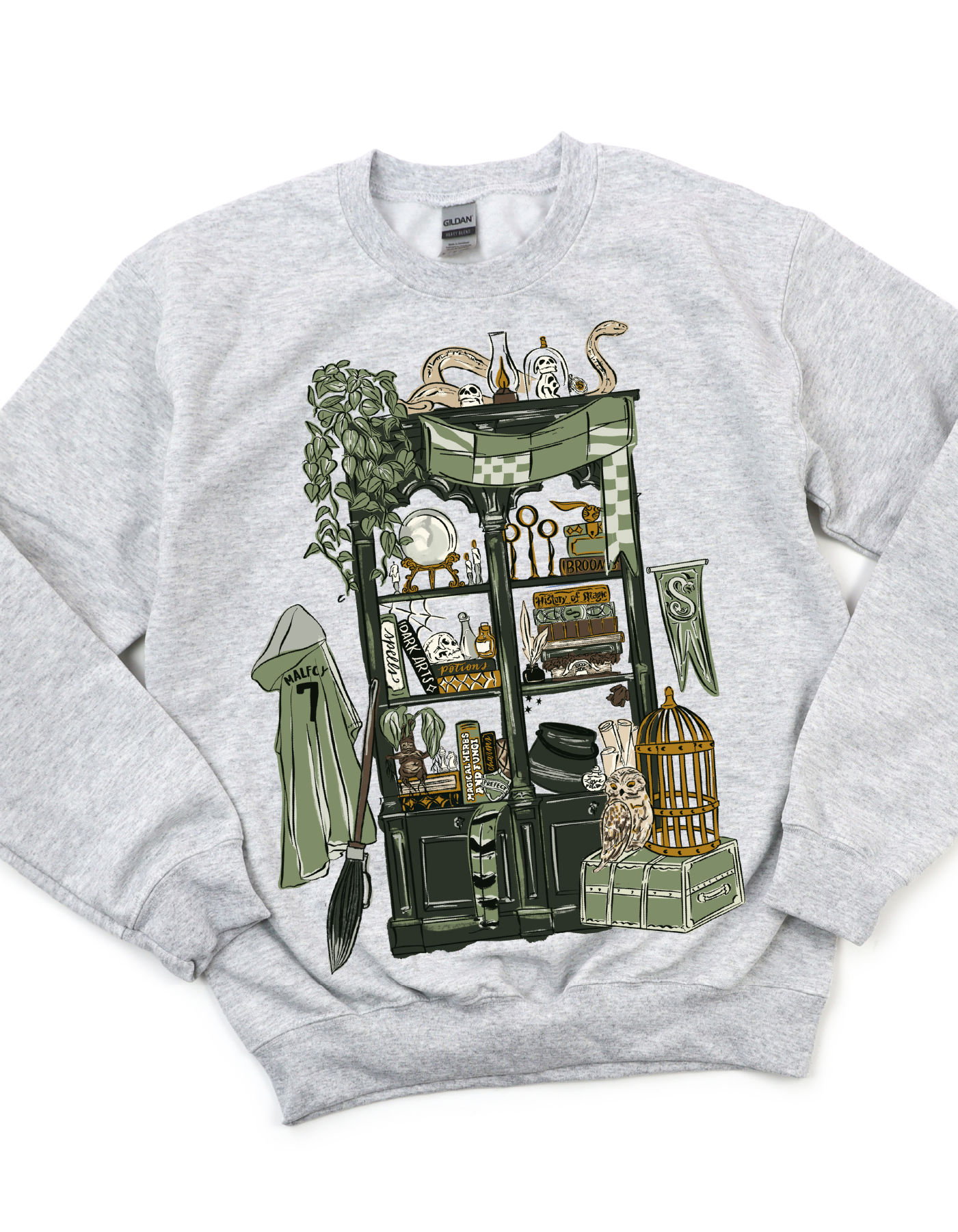 Cunning Common Room Bookcase Sweatshirt - Ash Gray - PREORDER