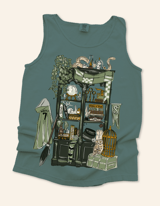Cunning Common Room Bookcase Tank - Blue Spruce
