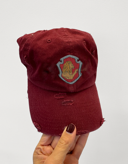 Lion Emblem Hat - Maroon - PREORDER