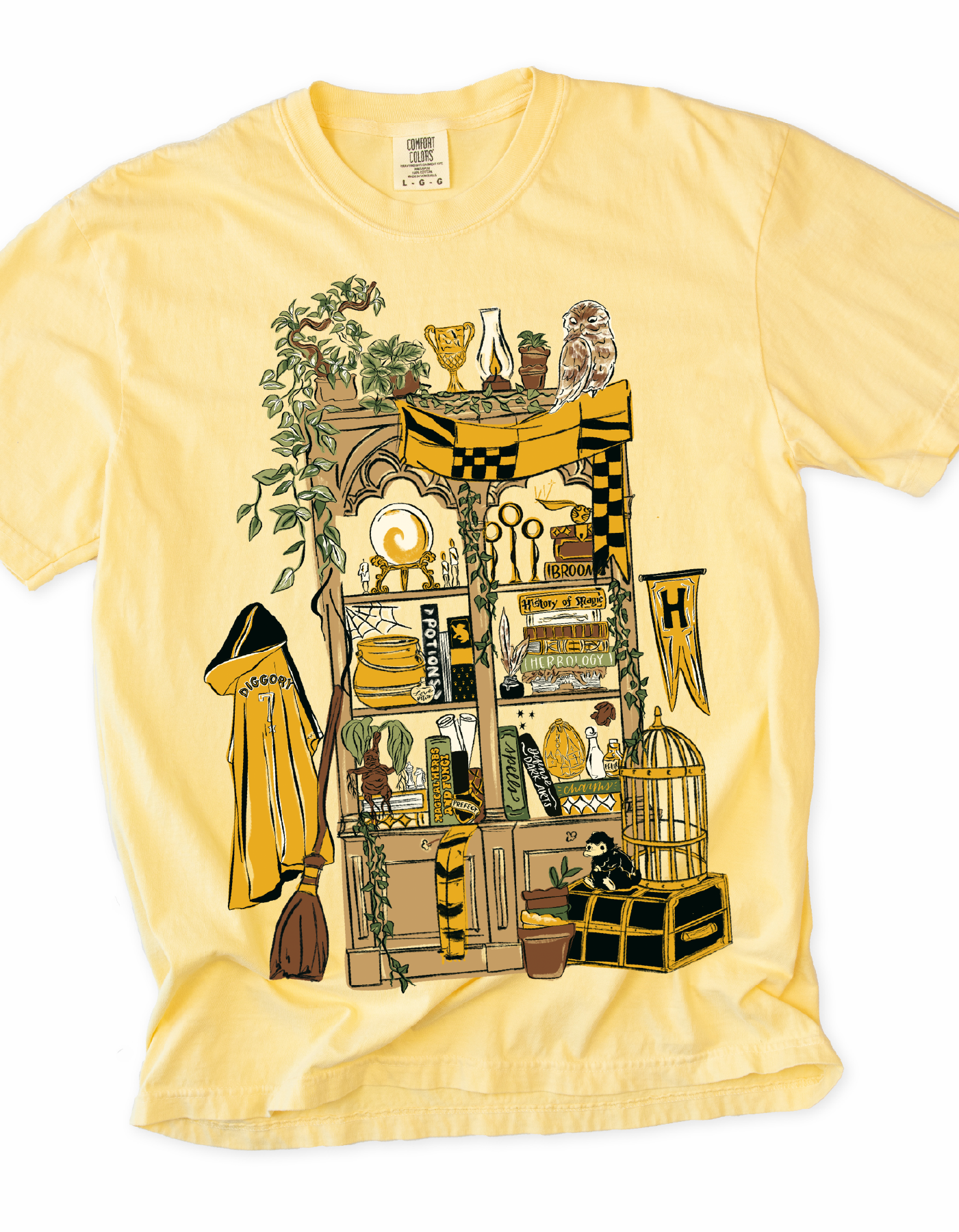 Loyal Common Room Bookcase Tee - Butter - PREORDER
