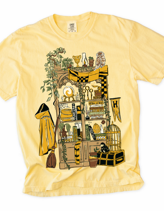 Loyal Common Room Bookcase Tee - Butter - PREORDER