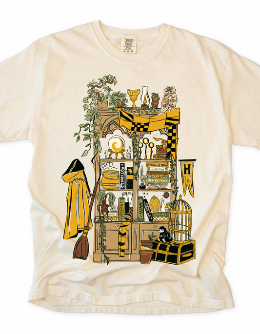 Loyal Common Room Bookcase Tee - Ivory - PREORDER