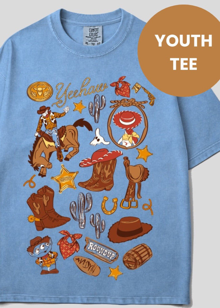 YOUTH Western Sketch Tee - YXS, YS, YL