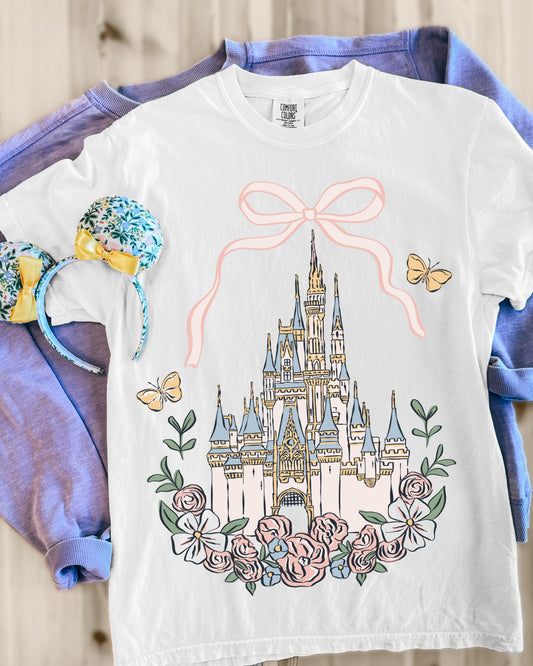 Coquette Castle Tee- Ivory