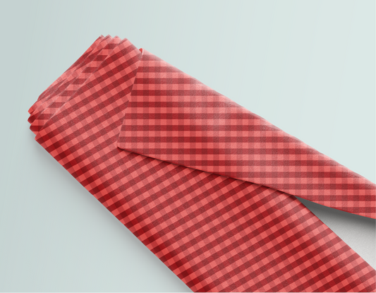 Cranberry Gingham Fabric - PREORDER