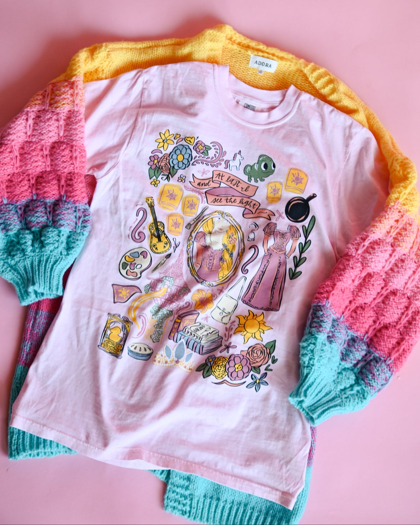 Lost Princess Sketch Tee - Blossom - IMPERFECT - XL, 2X