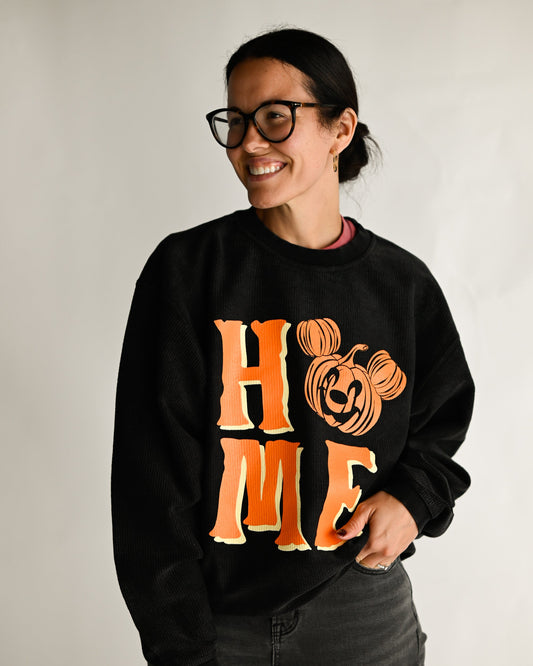 Home Pumpkin Corded Crewneck